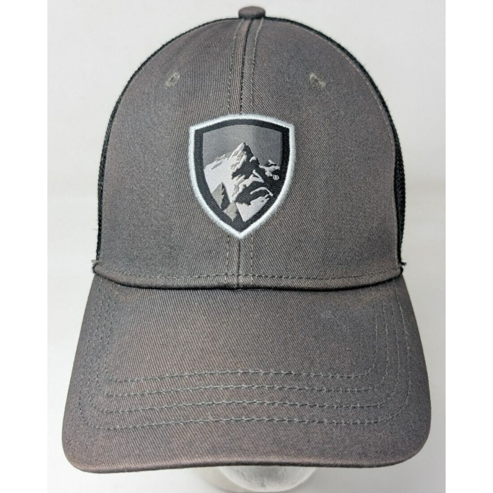 KUHL Trucker Hat Snapback Baseball Cap Mens Gray Mesh‎ DISTRESSED Sun Faded